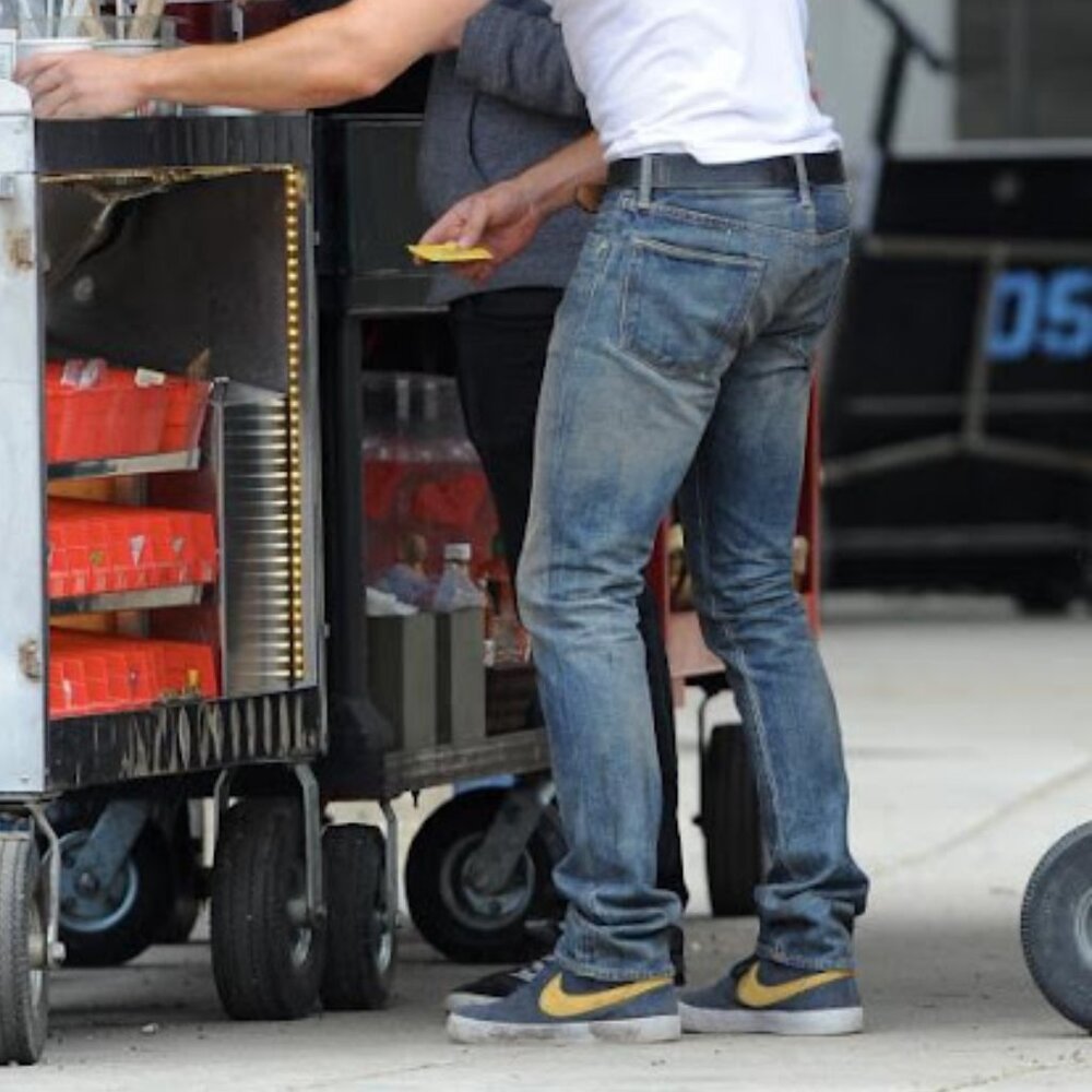 Nike Blazer LR Mid blue yellow Neighbors Zac Efron Skate sneaker trainers 2014